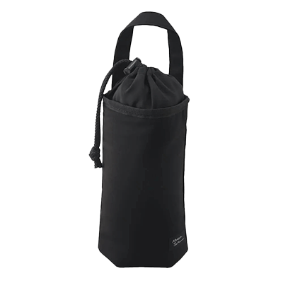 雑貨 ランチバッグ・ペットボトルカバー アトリエ包む ペットボトルカバー ブラック 黒 保温 保冷 抗菌防臭 自然素材 竹 H-AA088-株式会社包む