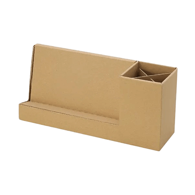 収納 デスク収納 1個入 スマホスタンド ペン立て クラフト H-T9065-株式会社包む