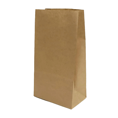 100円ショップ商品 ペーパーバッグ 角底バッグ 100枚入 クラフト シンプル Mサイズ H-YU042-株式会社包む