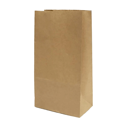 100円ショップ商品 ペーパーバッグ 角底バッグ 60枚入 クラフト シンプル Lサイズ H-YU043-株式会社包む