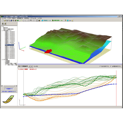 FEM解析 3次元地すべり斜面安定解析・3DCAD (LEM) Ver.2-株式会社フォーラムエイト