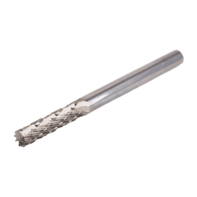 センタ穴/面取り/バリ取り 超硬ロータリーバー 円筒型先端刃付 SB-43M-D-さくさく株式会社