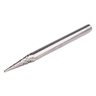 センタ穴/面取り/バリ取り 超硬ロータリーバー 円錐型 SM-42M-D-さくさく株式会社