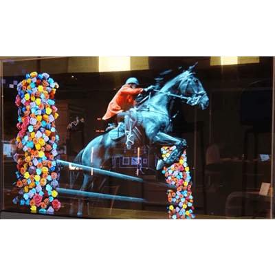 デジタルサイネージ 透明ディスプレイ (OLED)-株式会社クラウドポイント