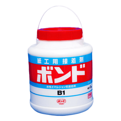 無線綴じ製本 (一般紙手貼り) 製本各部の接着 ボンド B1 紙工用接着剤 3kg-株式会社東洋化学商会