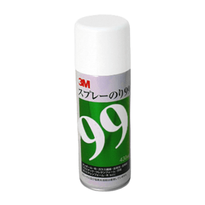 水、湿気に強く、強力に表面の粗い素材もそのまま貼れます スプレーのり99-株式会社東洋化学商会