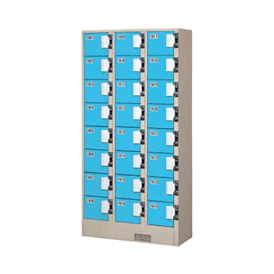 コイン式ロッカー 24人用コインロッカー LR-K3824-株式会社トーヒラ