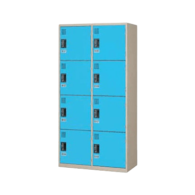 コイン式ロッカー 8人用コインロッカー (リターン専用) KR-2408S-株式会社トーヒラ