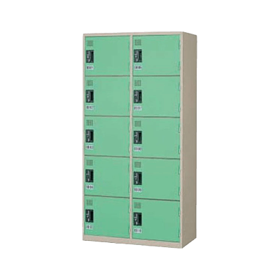 コイン式ロッカー 10人用コインロッカー (リターン専用) KR-2510S-株式会社トーヒラ