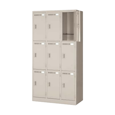 更衣ロッカー 9人用ロッカー (奥行ショート)-株式会社トーヒラ