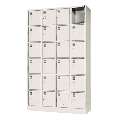 シューズロッカー (窓なし) 24人用シューズロッカー SLK-2446N-株式会社トーヒラ