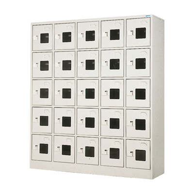シューズロッカー (窓付き) 25人用シューズロッカー WEL-2555-株式会社トーヒラ
