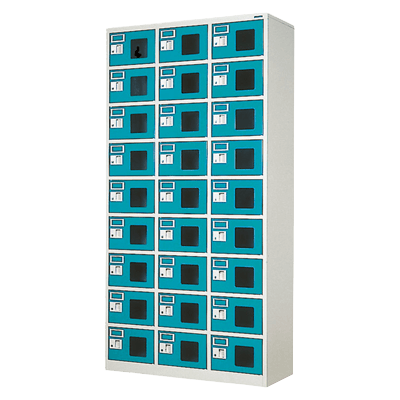 シューズロッカー (窓付き) 27人用シューズロッカー WEL-2739N-株式会社トーヒラ