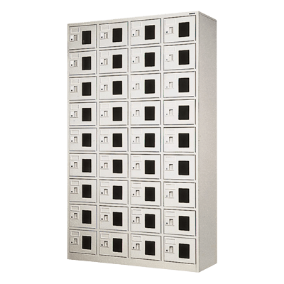 シューズロッカー (窓付き) 36人用シューズロッカー WEL-3649N-株式会社トーヒラ