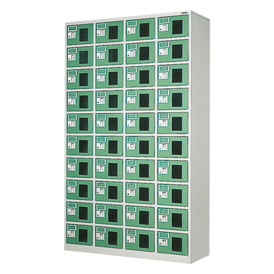 シューズロッカー (窓付き) 40人用シューズロッカー WEL-40410N-株式会社トーヒラ