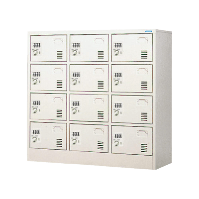 ダイヤル錠・内筒交換錠ロッカー 12人用ロッカー (ダイヤル錠) DLK-1234N-株式会社トーヒラ