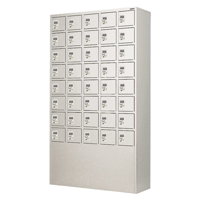 用途別ロッカー 40人用貴重品ロッカー (ダイヤル錠) DPLK-4058N-株式会社トーヒラ