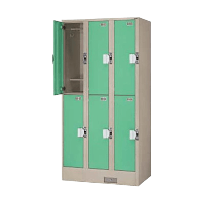 コイン式ロッカー 6人用コインロッカー TJK-3206S-株式会社トーヒラ