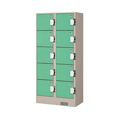 コイン式ロッカー 10人用コインロッカー TJK-2510S-株式会社トーヒラ