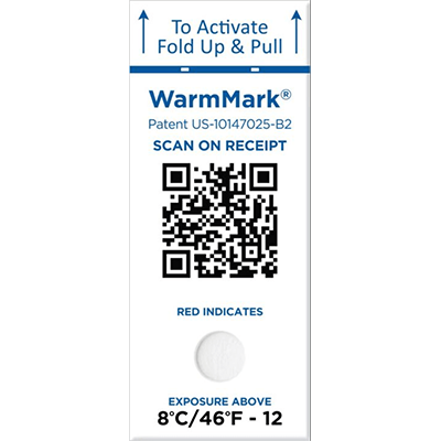 多種多様な商品の輸送・保管温度の確認に SpotSee® WarmMark QR -18~37℃-アイピー技研株式会社