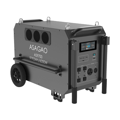 大容量電源 ASAGAO 大型ポータブル電源 AS9700-ASAGAOJAPAN合同会社
