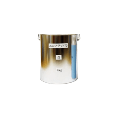 室内を塗装 エコフラット70 白 ツヤけし 4kg (約15平米分)-株式会社モリエン