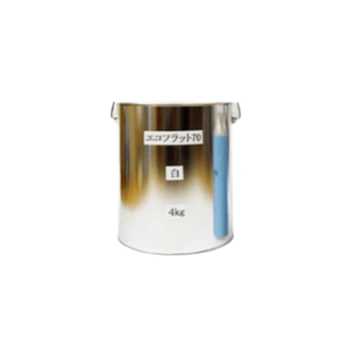 室内を塗装 エコフラット70 調色品 (淡彩) ツヤけし 4kg (約15平米分)-株式会社モリエン