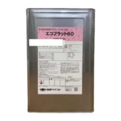 室内を塗装 エコフラット60 調色品 (淡彩) ツヤけし 20kg (約71～83平米分)-株式会社モリエン