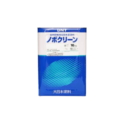 室内を塗装 ノボクリーン 白/ホワイト ツヤけし 16kg (約60平米分)-株式会社モリエン