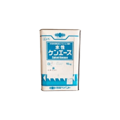 室内を塗装 水性ケンエース 調色品 (淡彩) ツヤけし 16kg (約57～67平米分)-株式会社モリエン