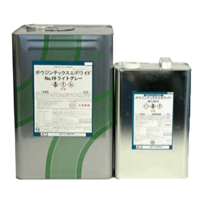 床を塗装 ボウジンテックスエポワイド 全11色 ツヤあり 15kgセット (約19～30平米分)-株式会社モリエン