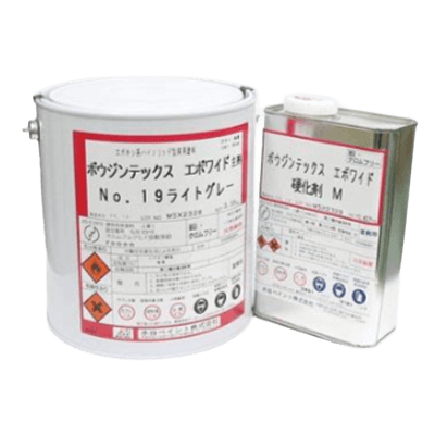 床を塗装 ボウジンテックスエポワイド 調色品 (淡彩) ツヤあり 4kgセット (約5～8平米分)-株式会社モリエン