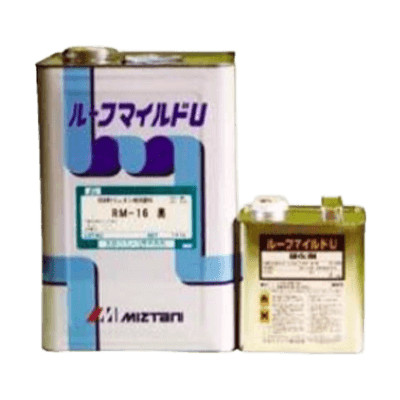 屋根を塗装 ルーフマイルドU標準色 4kgセット-株式会社モリエン