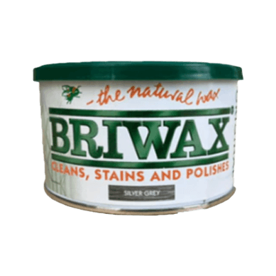 木部を塗装 BRIWAX (ブライワックス) シルバーグレー 400ml (約4平米分)-株式会社モリエン