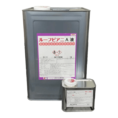 屋根を塗装 ルーフピアニ 銀黒色 全2色 15.3kgセット (43～51平米分) 水谷ペイント-株式会社モリエン