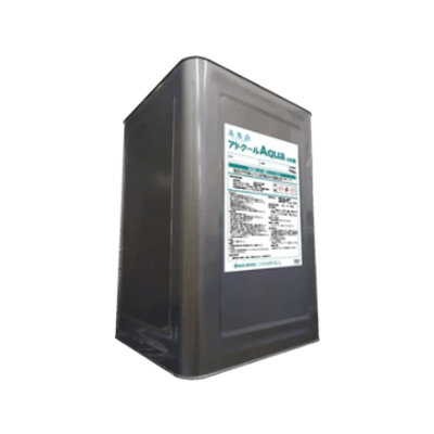 屋根を塗装 アドクールアクア 009 (ホワイト/白) 3分ツヤ・5分ツヤ 14kg (約45平米分)-株式会社モリエン