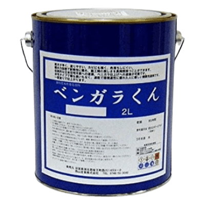 木部を塗装 ベンガラくん 全9色 2L (約22～27平米分)-株式会社モリエン