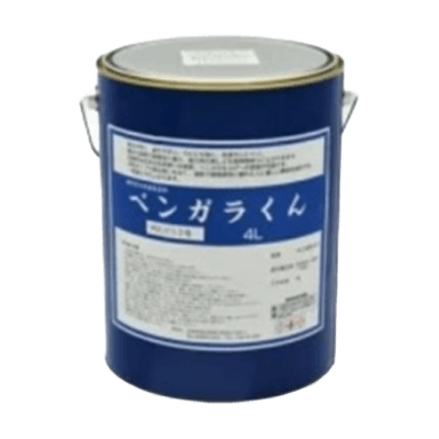 木部を塗装 ベンガラくん 調色用ブラック 4L (約44～54平米分)-株式会社モリエン