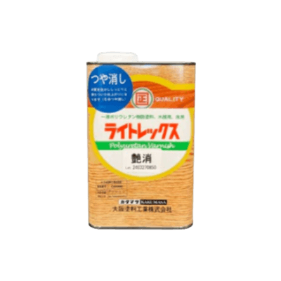 木部を塗装 ライトレックス艶消 1L (約11平米分) 大阪塗料-株式会社モリエン