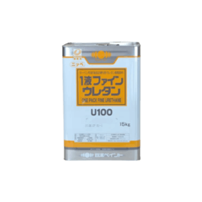 金属、鉄部を塗装 1液ファインウレタンU100 シャニンブルー ツヤあり 15kg (約45～60平米分)-株式会社モリエン
