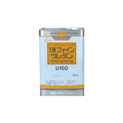 金属、鉄部を塗装 1液ファインウレタンU100 ニュータフレッド ツヤあり 15kg (約45～60平米分)-株式会社モリエン