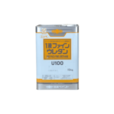 金属、鉄部を塗装 1液ファインウレタンU100 バイオレット ツヤあり 15kg (約45～60平米分) 日本ペイント-株式会社モリエン