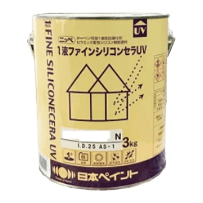 金属・鉄部を塗装 1液ファインシリコンセラUV インディアンレッド 3kg (約8～12平米分)-株式会社モリエン