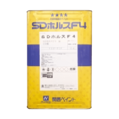 金属・鉄部を塗装 SDホルスF4 赤 ツヤあり 15kg (約50～62平米分)-株式会社モリエン