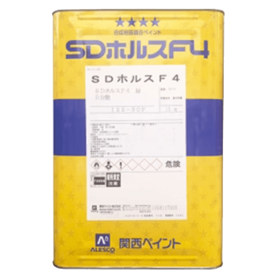 金属・鉄部を塗装 SDホルスF4 青 ツヤあり 15kg (約50～62平米分)-株式会社モリエン