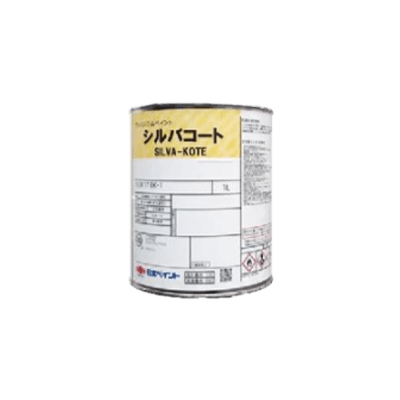 金属・鉄部を塗装 シルバコート 1L (5～7平米分)-株式会社モリエン