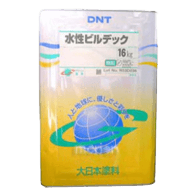 金属・鉄部を塗装 水性ビルデック調色品 (淡彩) 16kg 約60平米分 大日本塗料-株式会社モリエン