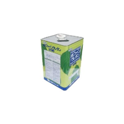 金属・鉄部を塗装 水性ファインウレタンU100 調色品 (中彩) 5分ツヤ 4kg (約25～31平米分)-株式会社モリエン