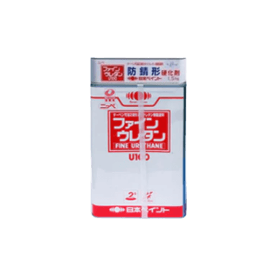 金属・鉄部を塗装 防錆形ファインウレタンU100 調色品 (淡彩) ツヤ選択可能 15kgセット (44～62平米分)-株式会社モリエン
