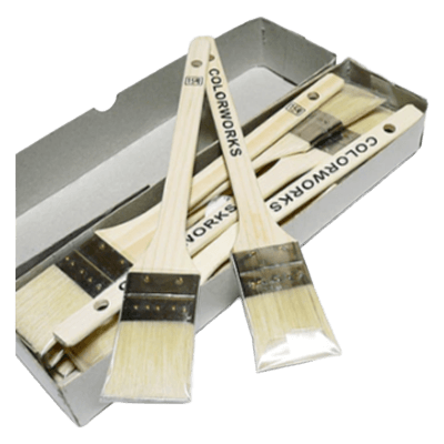 塗装関連道具 【1ケース (12本入り) 】CW豚毛目地刷毛40mm-株式会社モリエン